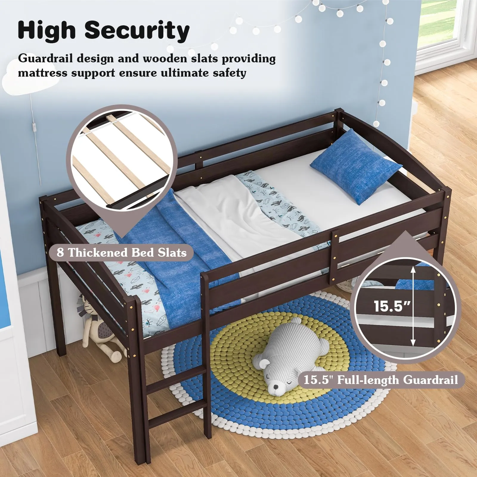 Giantex Loft Bed with Ladder