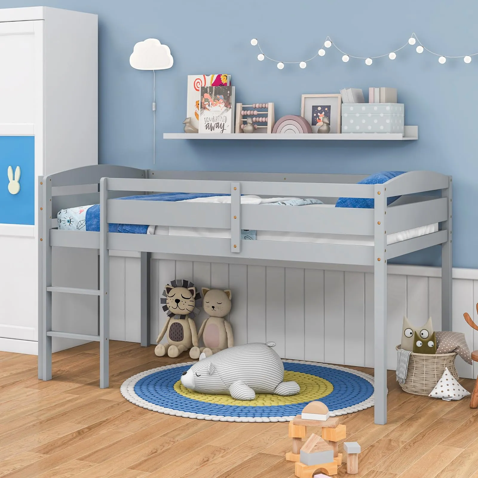 Giantex Loft Bed with Ladder