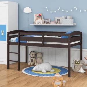 Giantex Loft Bed with Ladder bed frame, queen bed