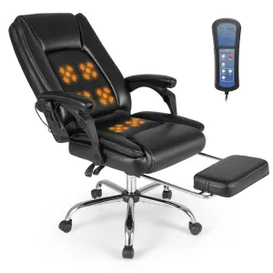 Giantex Massage Adjustable Executive Chair - 400 LBS Big and Tall Office Chair with Linkage Armrests folding chair, portable chair