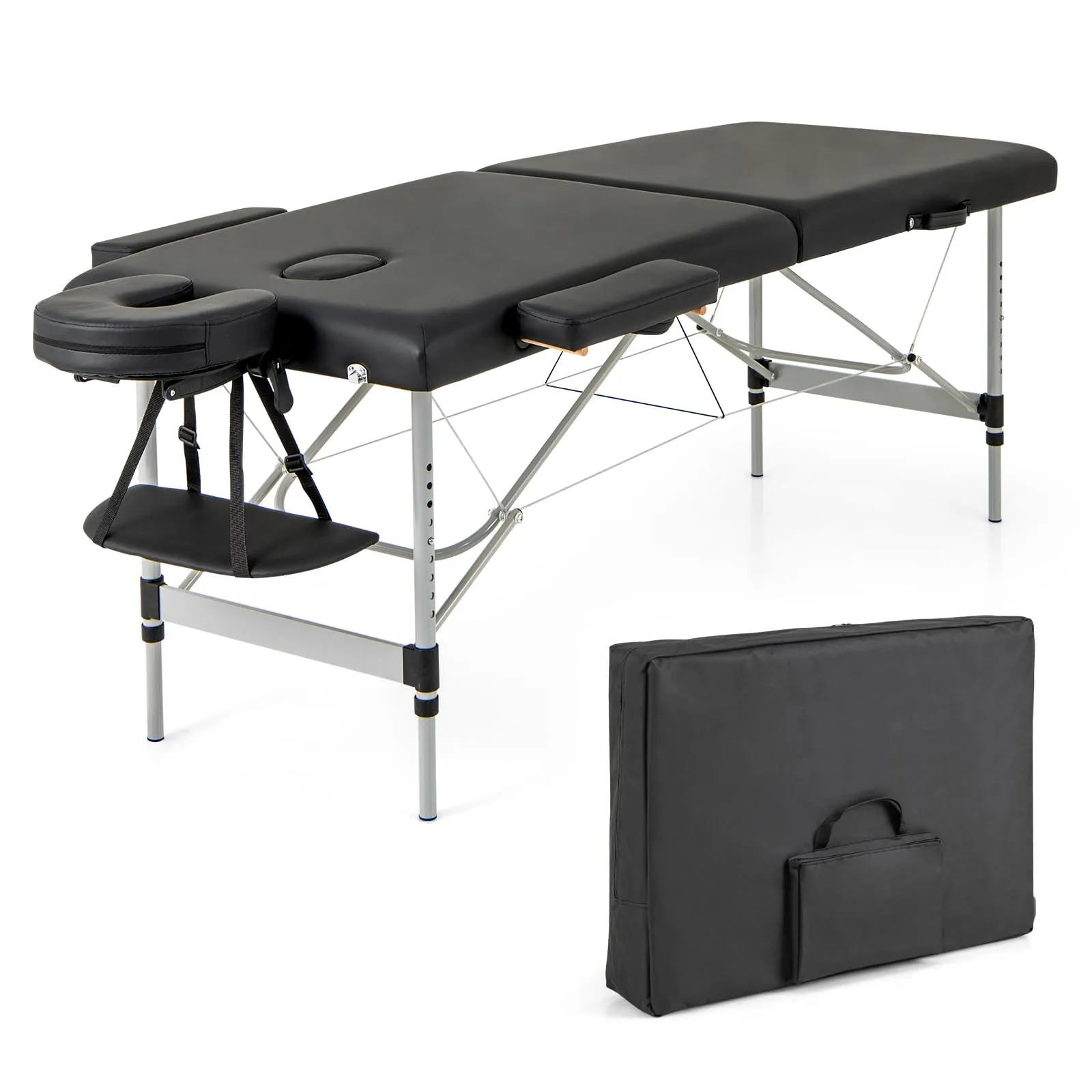 Giantex Massage Table, Portable Massage Bed with Carrying Bag folding chair, portable chair