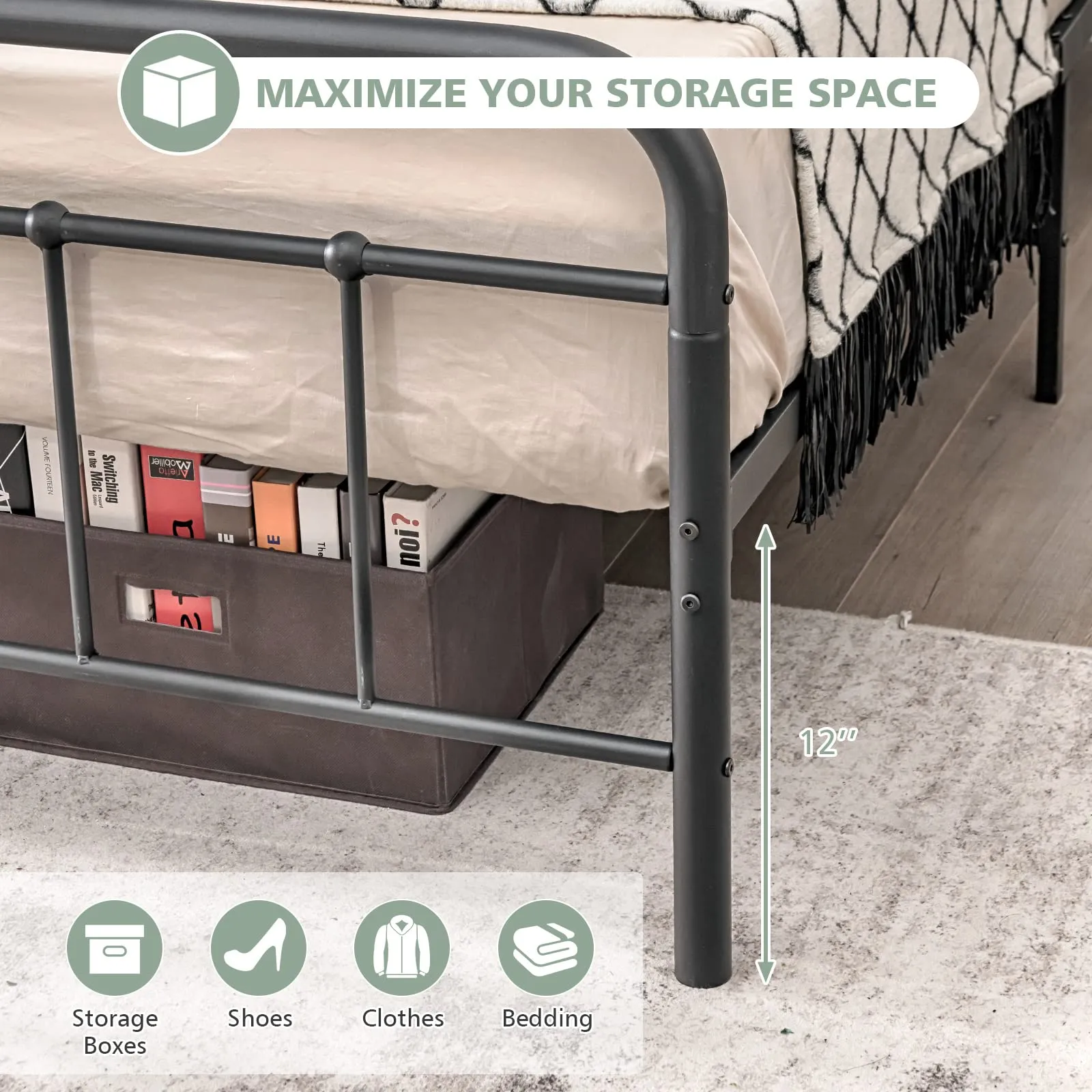 Giantex Metal Bed Frame