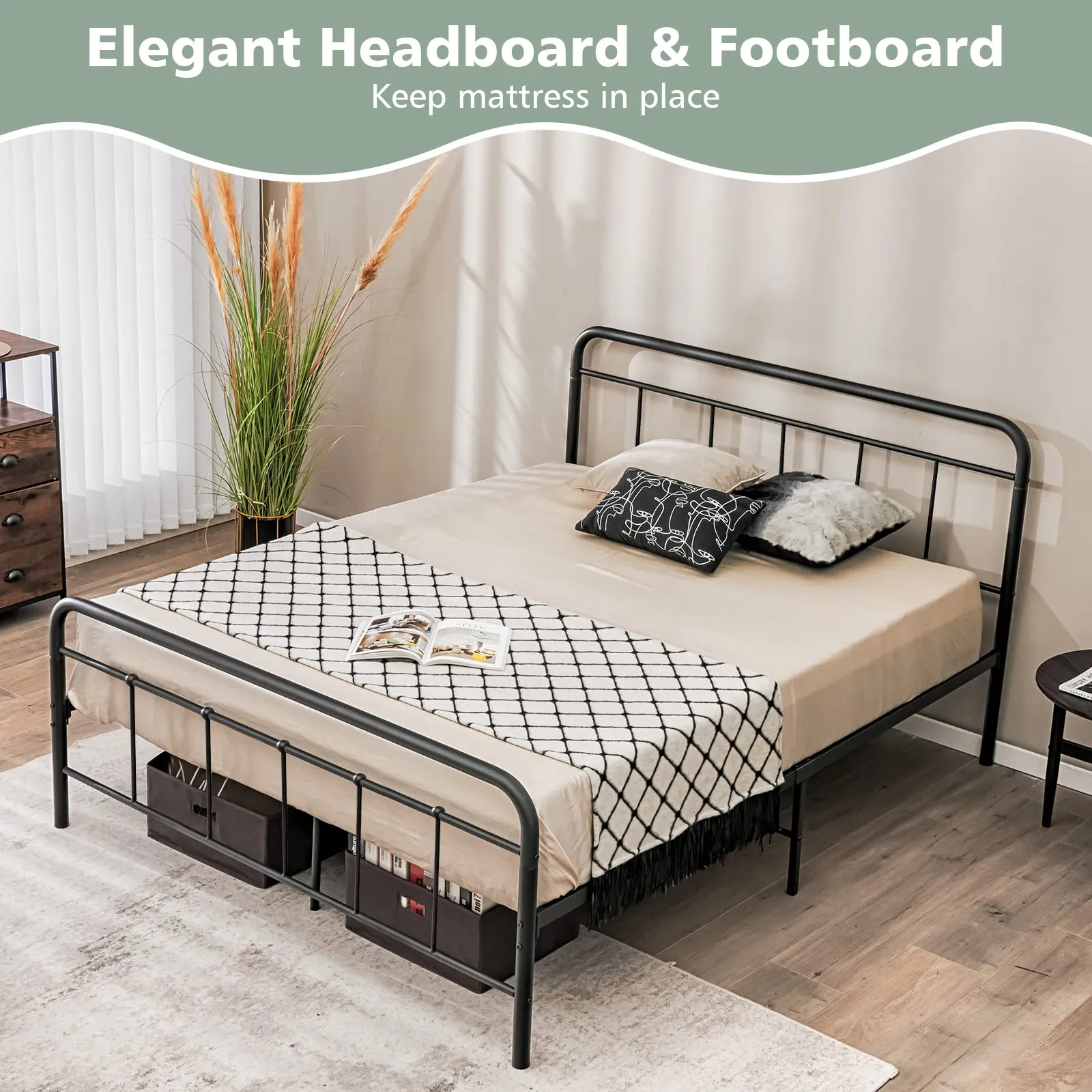 Giantex Metal Bed Frame