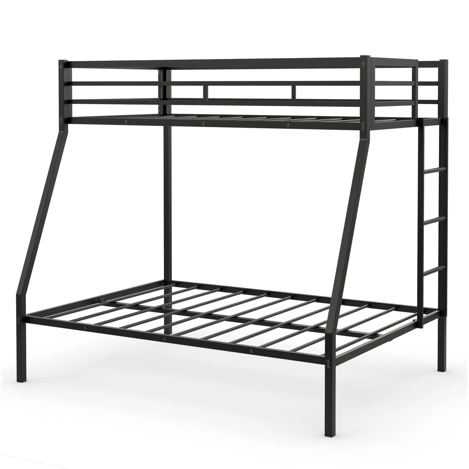 Giantex Metal Bunk Bed, Twin Over Full Size Bed w/ Removable Ladder & Steel Slats Support bed frame, queen bed