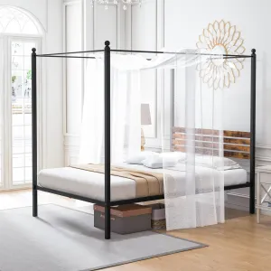Giantex Metal Canopy Bed Frame bed frame, queen bed