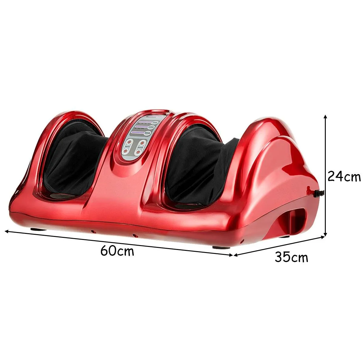 Giantex Nerve Pain Therapy Spa Gift Deep Kneading Rolling Massage for Leg Calf Ankle, Burgundy/Red/Black/Gray