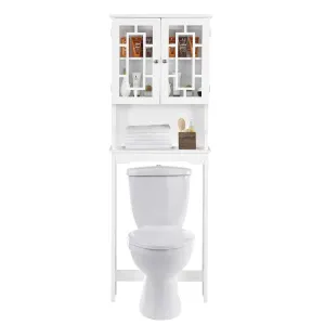 Giantex Over-The-Toilet Bathroom Storage Space bathroom organizer, toilet brush holder