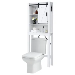 Giantex Over-The-Toilet Space Saver Cabinet bathroom organizer, toilet brush holder