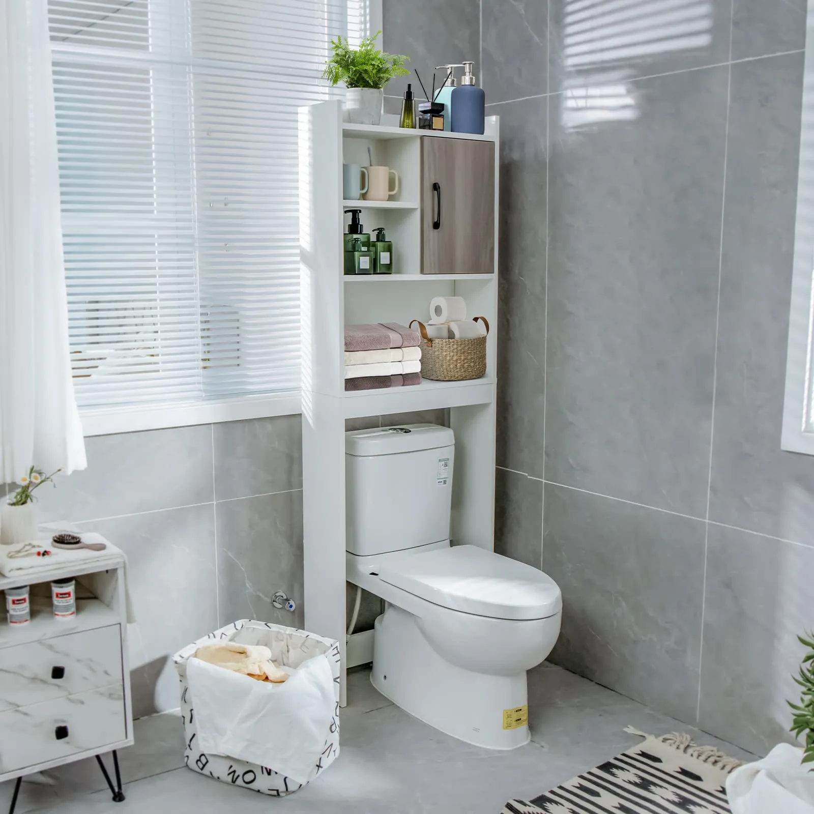 Giantex Over-The-Toilet Space-Saving Storage Cabinet