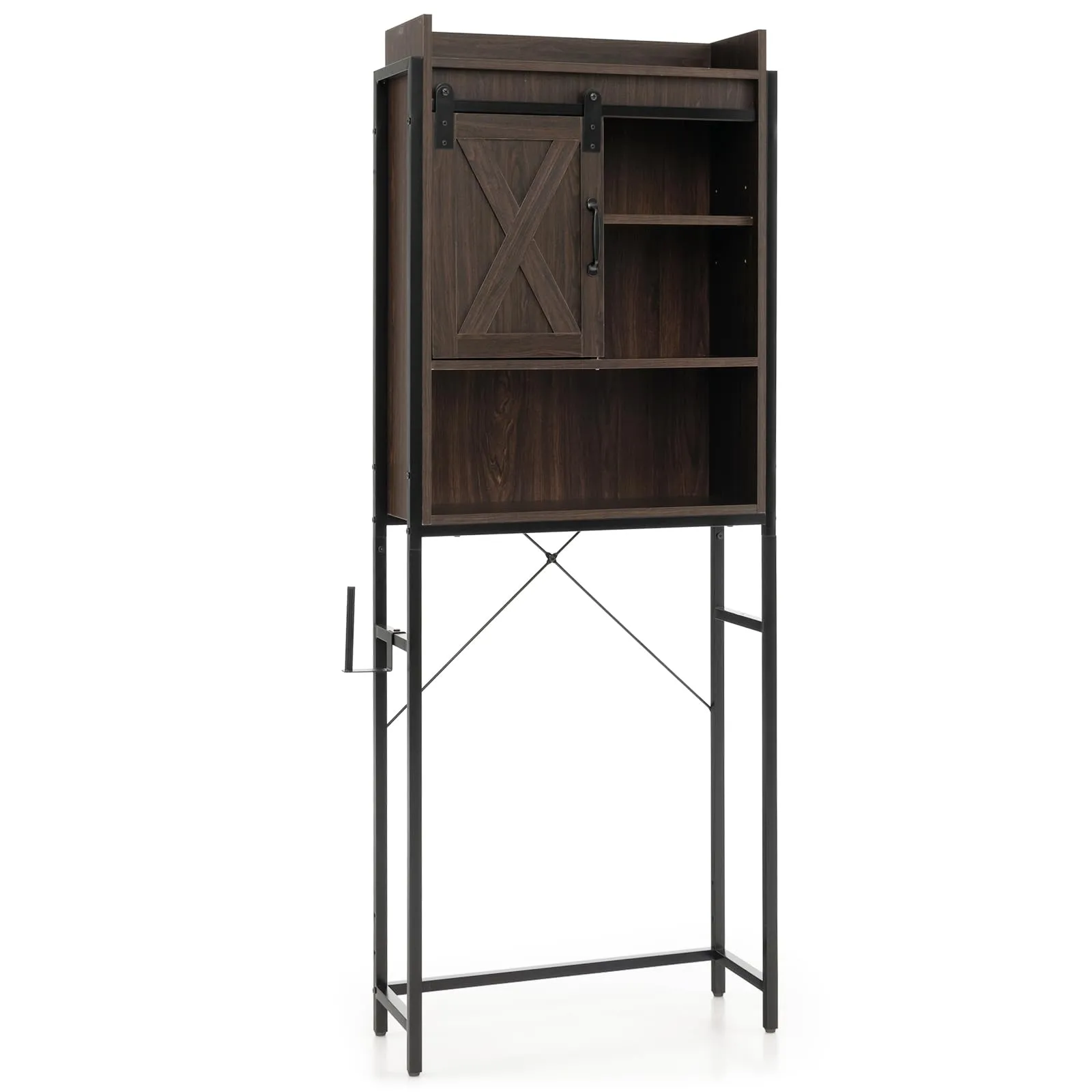 Giantex Over-The-Toilet Storage Cabinet, Freestanding 4-Tier Bathroom Organizer Rack