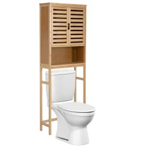 Giantex Over-The-Toilet Storage Cabinet bathroom organizer, toilet brush holder
