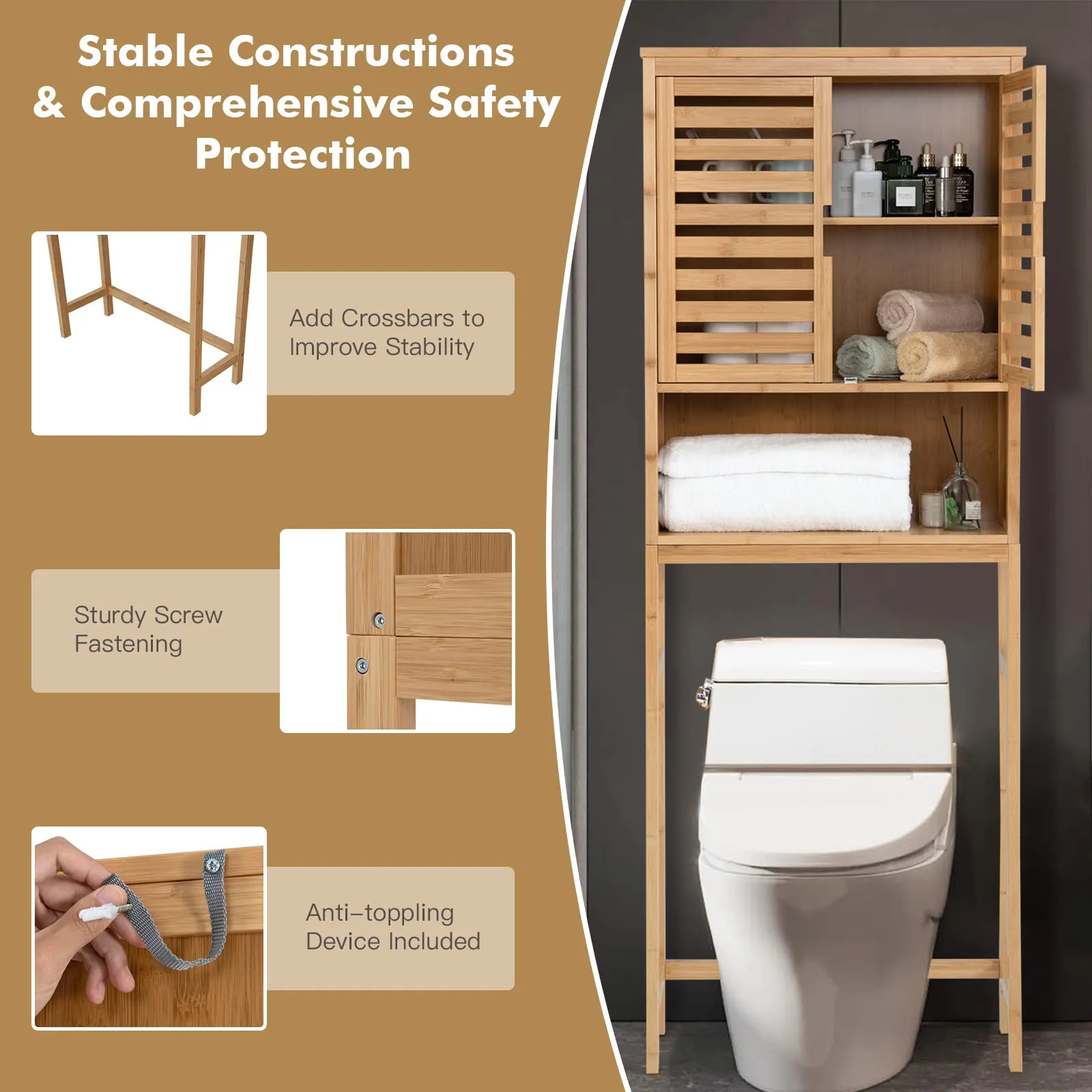 Giantex Over-The-Toilet Storage Cabinet