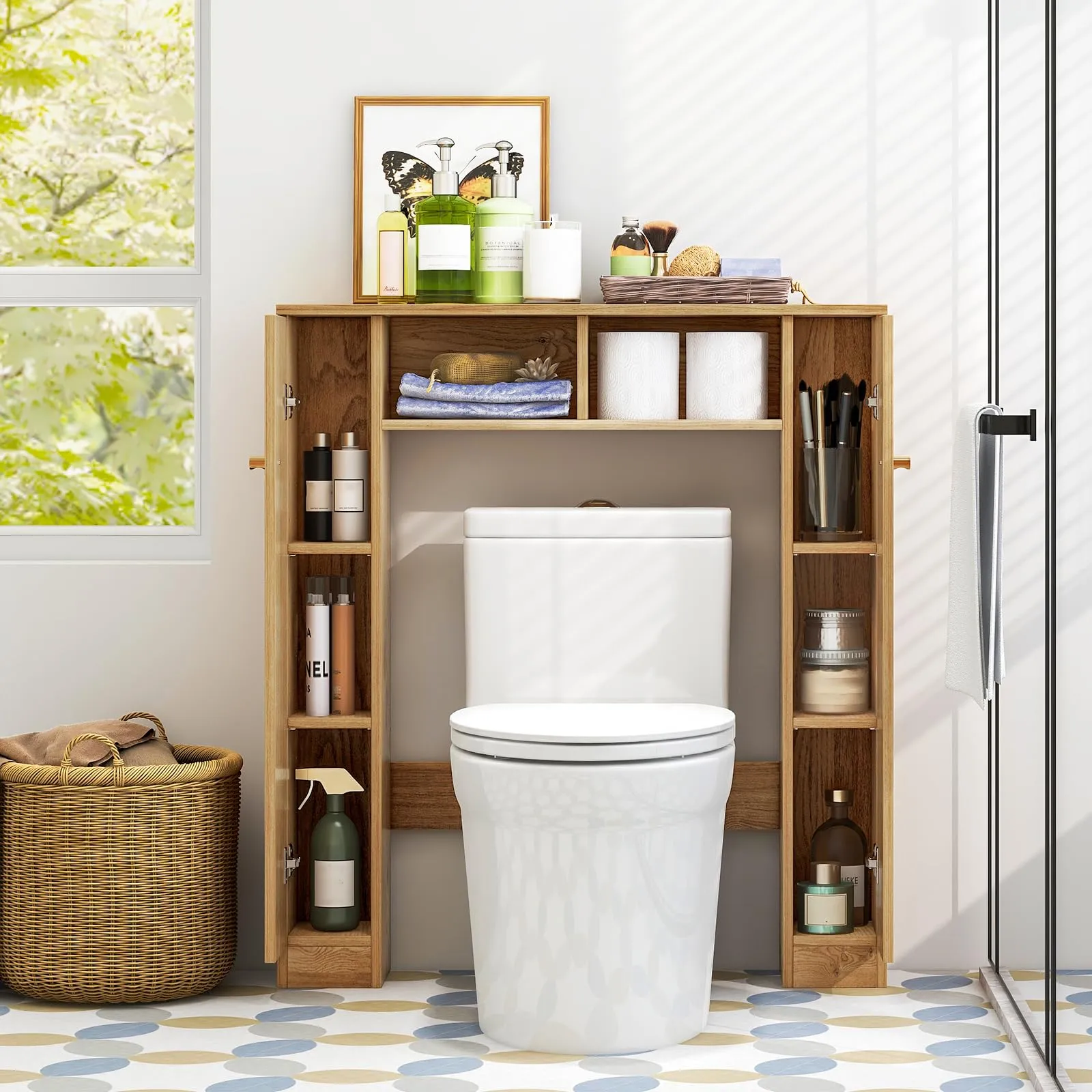 Giantex Over The Toilet Storage Cabinet