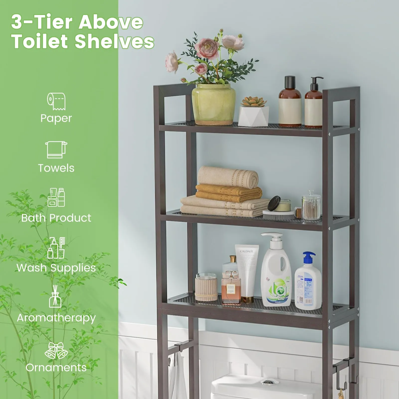 Giantex Over The Toilet Storage Shelf