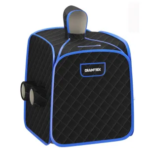 Giantex Portable Folding Sauna, 1 or 2 Person Steam Spa with Remote Control folding chair, portable chair