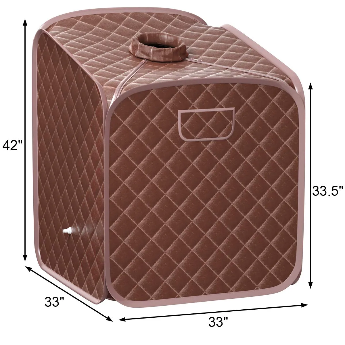 Giantex Portable Steam Sauna Spa 2L Folding Private Sauna Tent W/Chair Foot