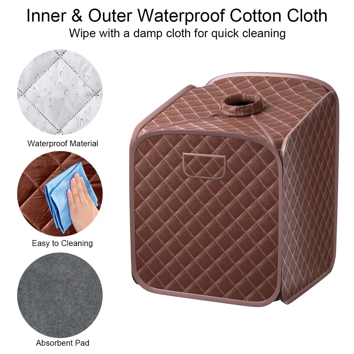Giantex Portable Steam Sauna Spa 2L Folding Private Sauna Tent W/Chair Foot