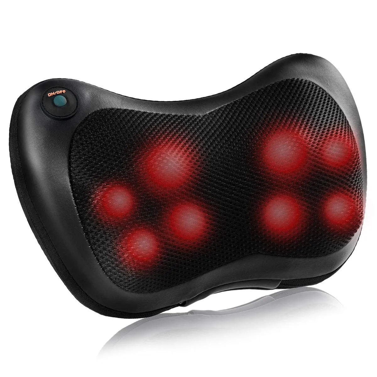 Giantex Shiatsu Back Neck Massager with Heat, Kneading Massage Pillow for Muscle Pain Relief folding chair, portable chair