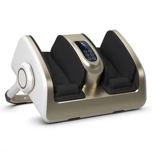 Giantex Shiatsu Foot Massager, Deep Kneading&Air Compression for Foot Calf Leg Arm, Heat and Vibration (White) folding chair, portable chair
