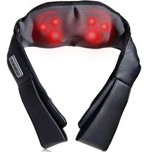 Giantex Shiatsu Neck Back Massager with Heat, Electric 3D Kneading Massage Pillow folding chair, portable chair