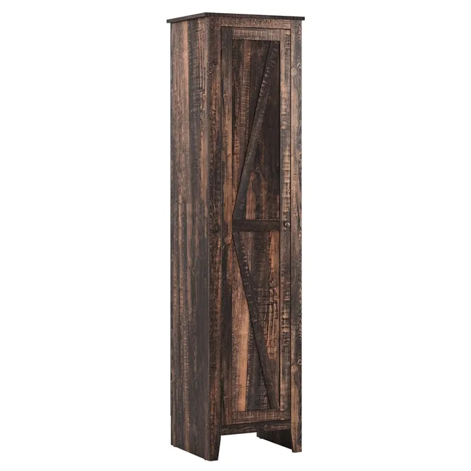 Giantex Tall Storage Cabinet Freestanding Floor Storage Tower with Four Shelves and Single Door