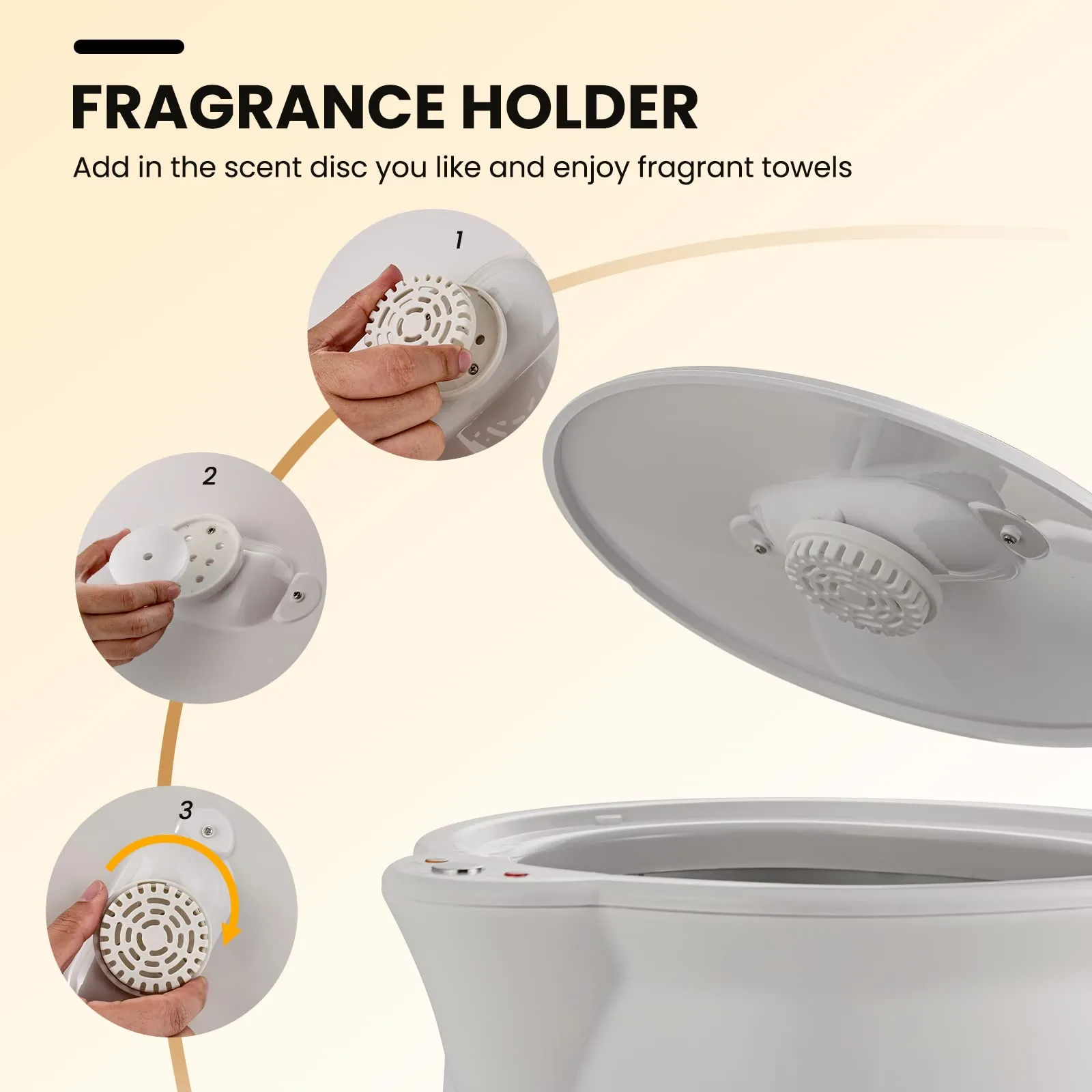 Giantex Towel Warmer Bucket 20L, Bathroom Towel Heater with Lid