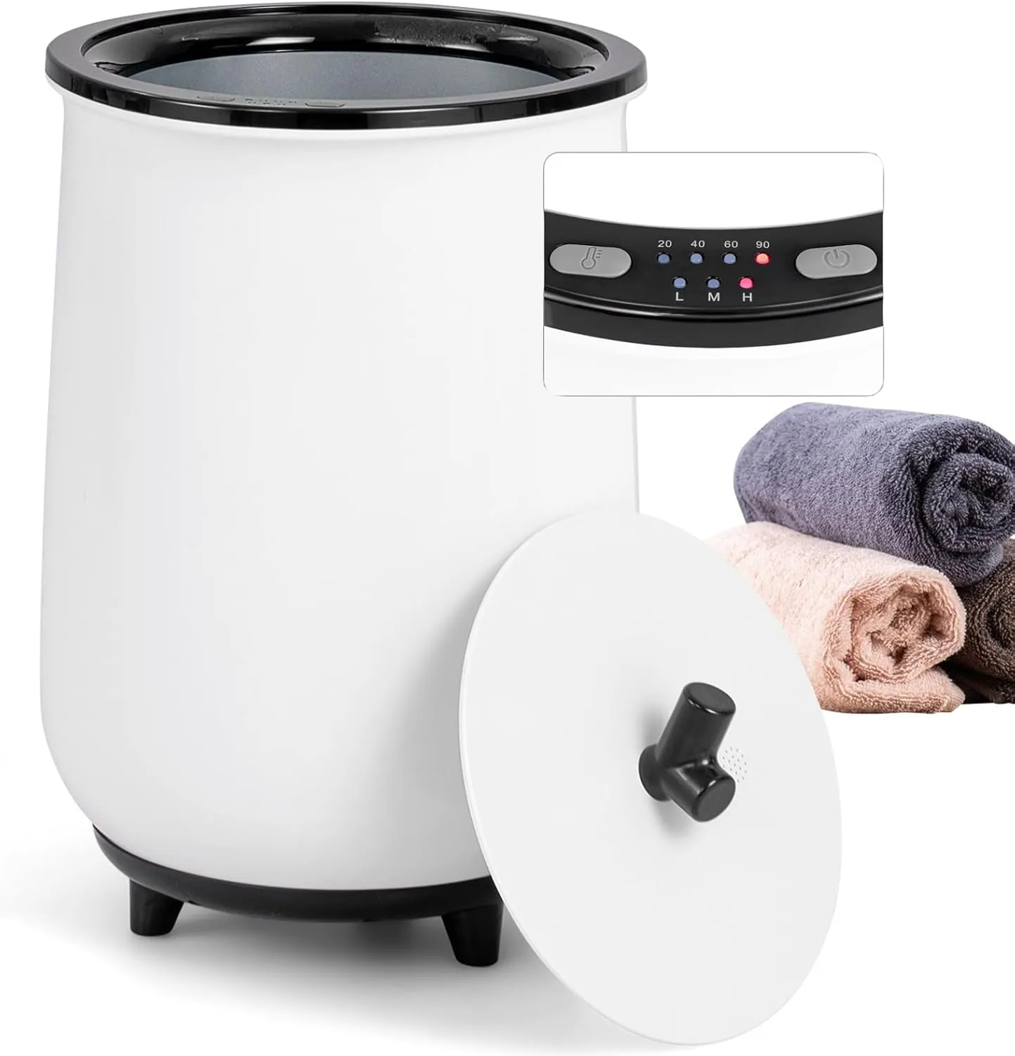 Giantex Towel Warmer for Bathroom - 23L Large Blanket Warmer with 3 Heat Settings, Built-in Timer, Auto Shut Off