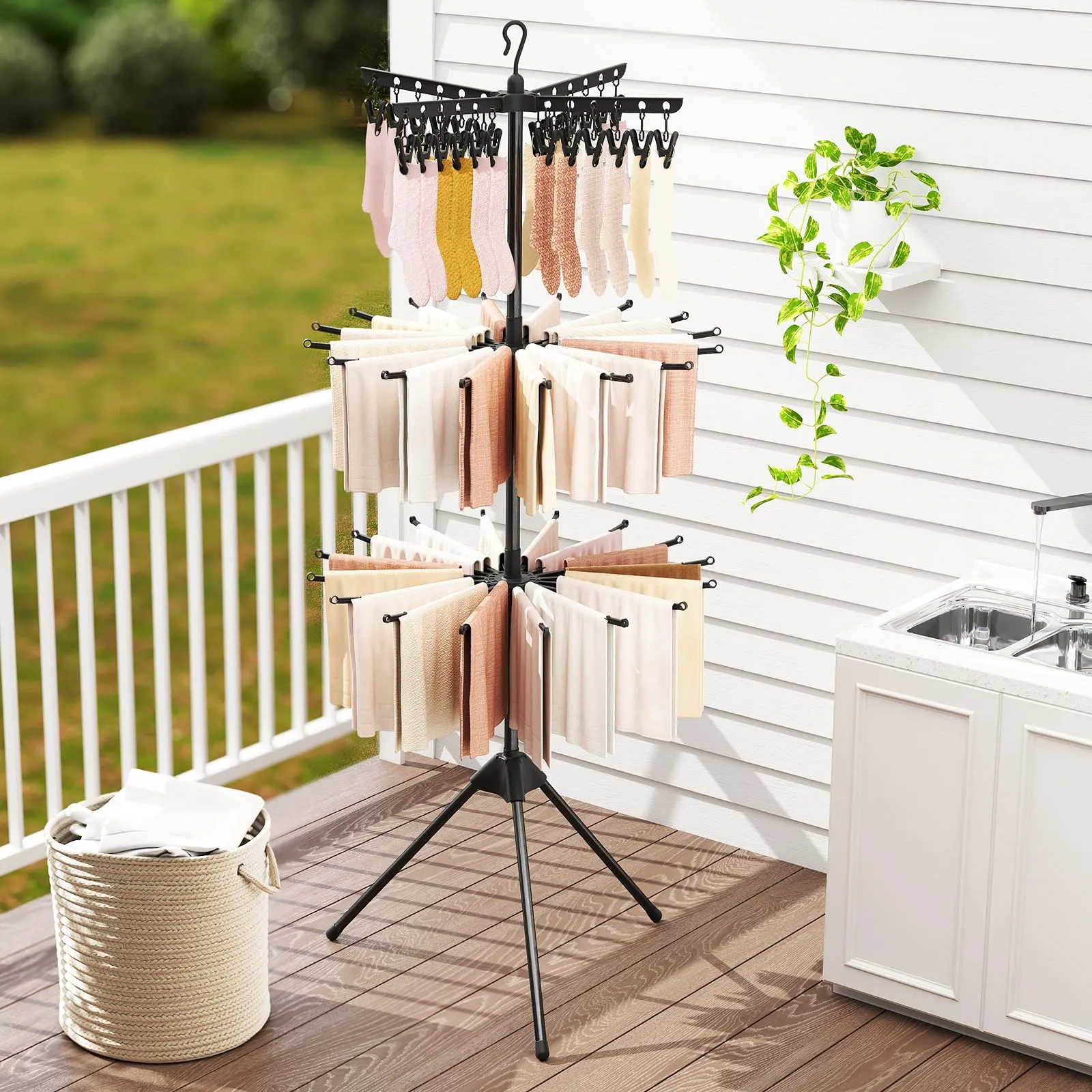 Giantex Tripod Clothes Drying Rack