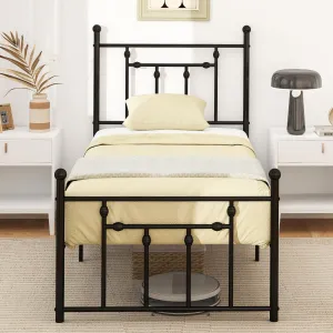Giantex Twin Bed Frames with Headboard and Footboard, Victorian Style Twin Platform Bed bed frame, queen bed