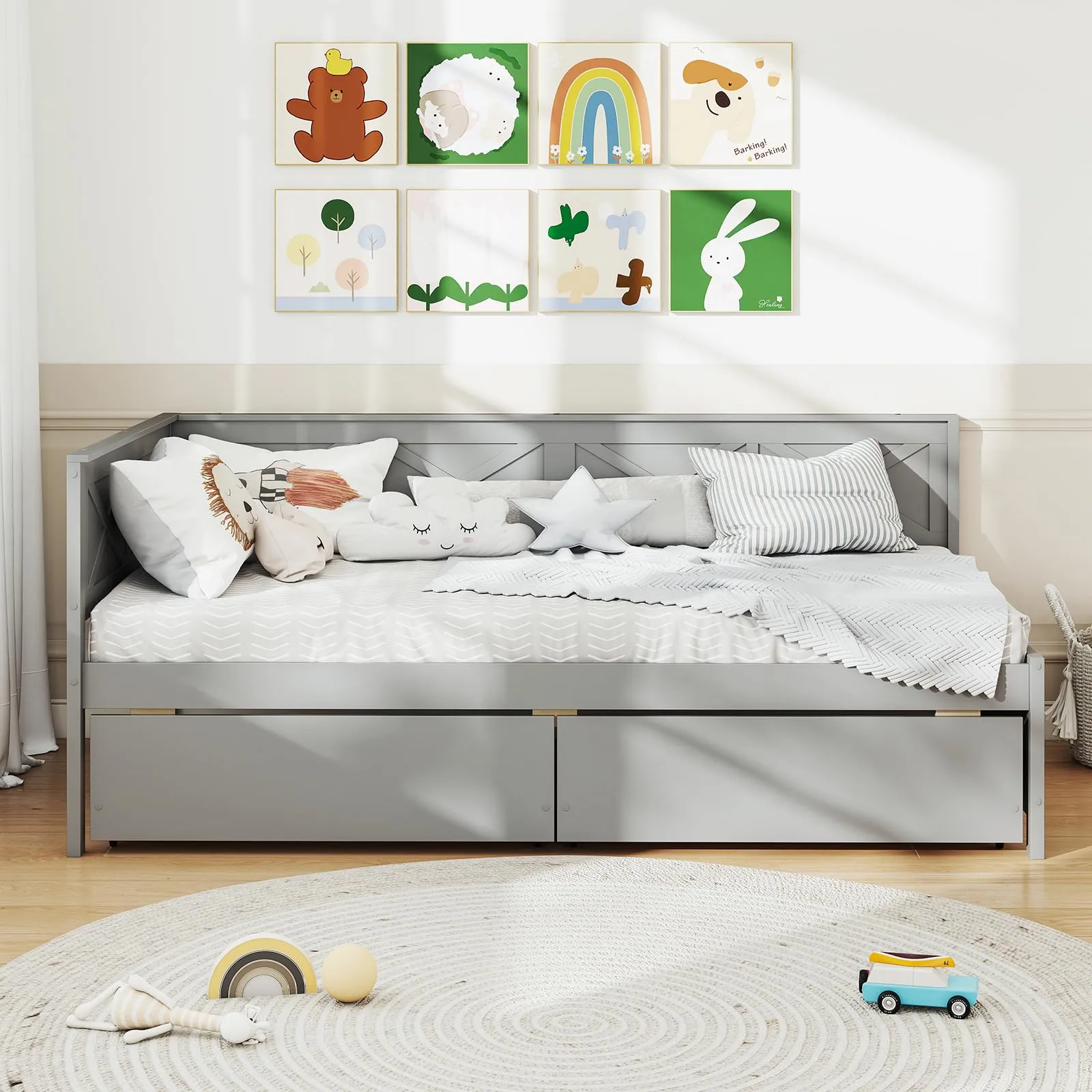 Giantex Twin Daybed with 2 Storage Drawers