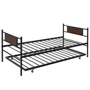 Giantex Twin Daybed with Pullout Trundle bed frame, queen bed