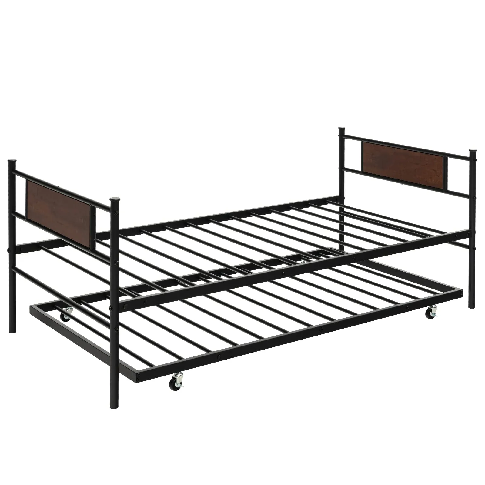 Giantex Twin Daybed with Pullout Trundle bed frame, queen bed