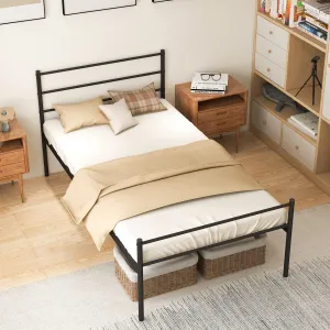 Giantex Twin Size Metal Bed Frame with Headboard & Footboard, 13.5 Inch Platform Bed Frame bed frame, queen bed