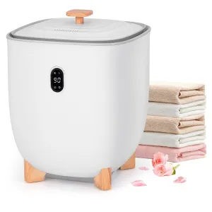 Giantex Upgraded Towel Warmer Bucket - 20L Hot Towel Bucket with PTC Air Heater for Rapid & Even Heating bathroom organizer, toilet brush holder