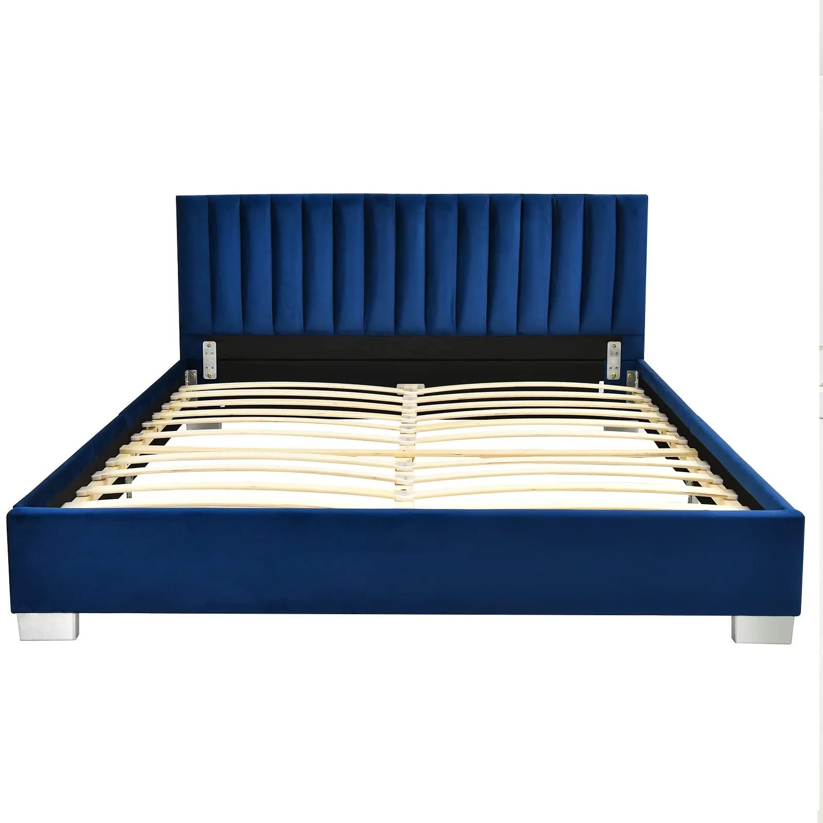Giantex Upholstered Bed Frame, Full/Queen Size Modern Platform Bed