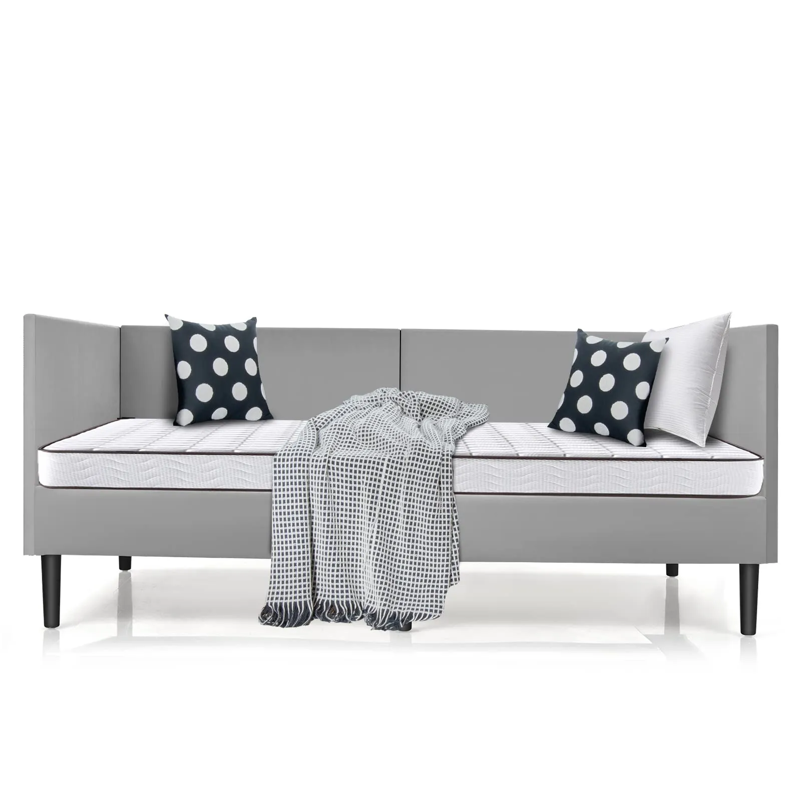 Giantex Upholstered Daybed, Twin Daybed bed frame, queen bed