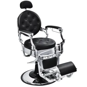 Giantex Vintage Barber Chair, 360-degree Swivel Reclining Salon Chair for Hair Stylist folding chair, portable chair