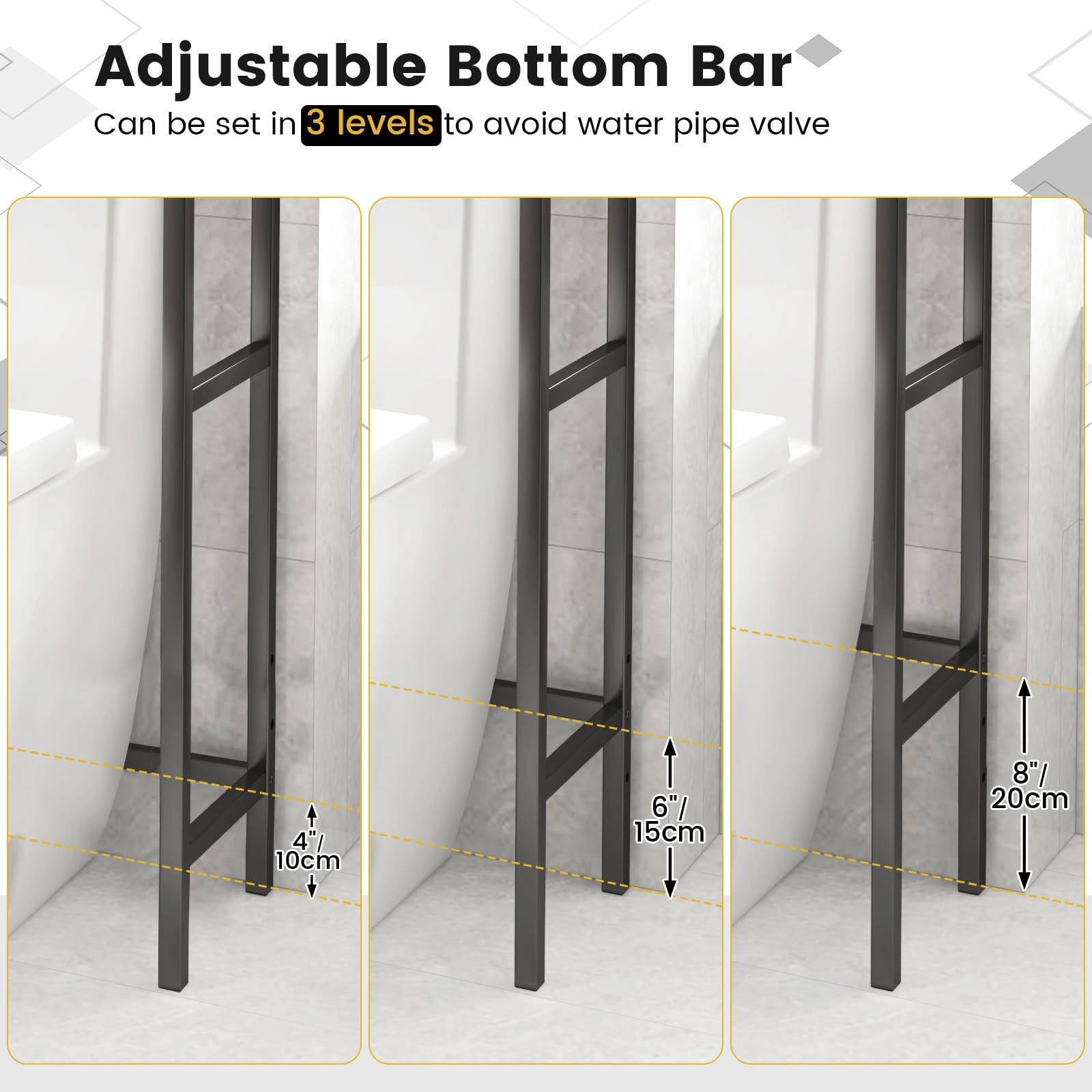 Giantex 3-Tier Over-The-Toilet Rack