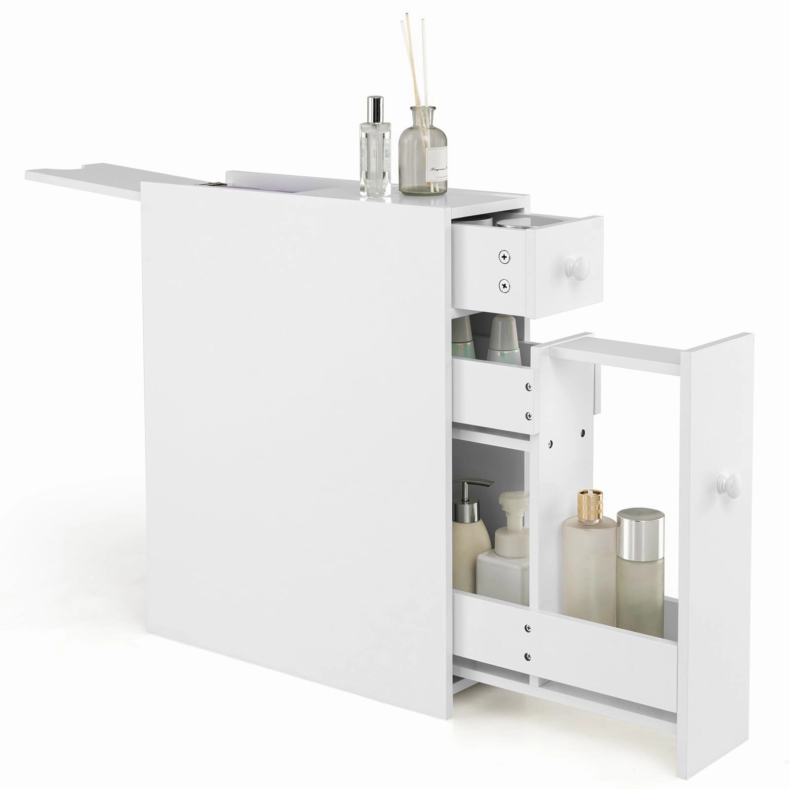 Giantex Small Bathroom Storage Cabinet bathroom storage cabinet, over toilet storage