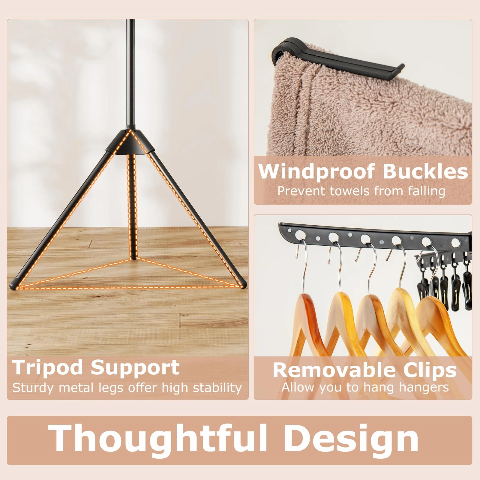 Giantex Tripod Clothes Drying Rack