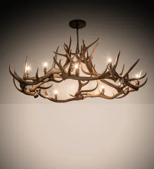 Grand Lux Antler Chandelier patio chat set, outdoor furniture set