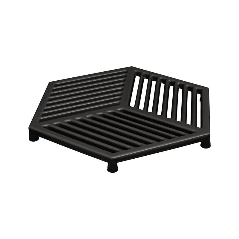 Halo Large Cast Iron Trivet, Black round coffee table, wooden coffee table