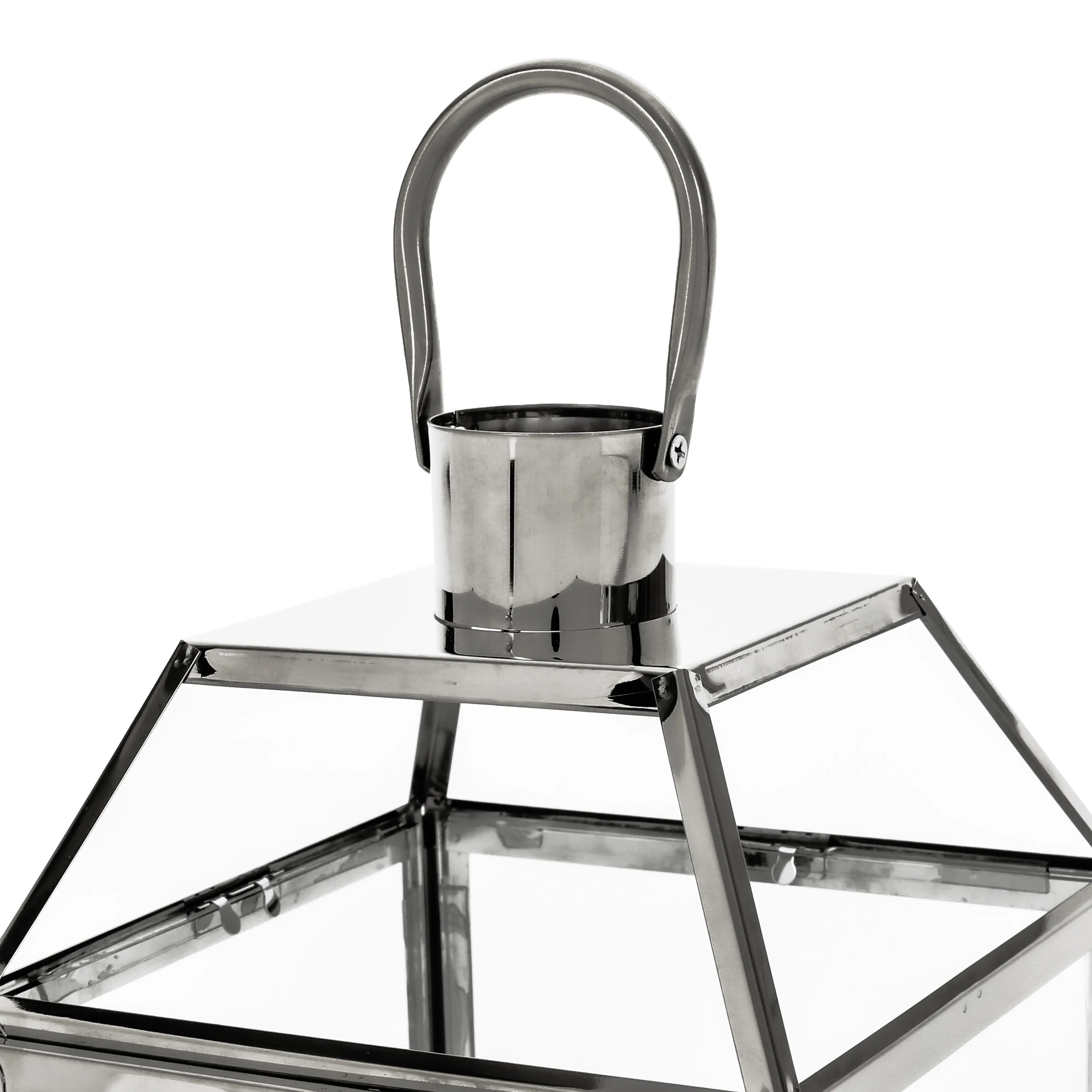 Hamel 18" Modern Stainless Steel Lantern