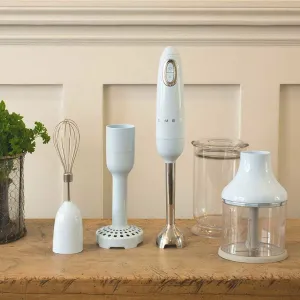 Hand Blender, Blue lamp shade, drum shade