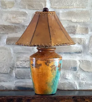Hand Painted Mexican Pottery Table Lamp ceiling light, pendant lamp