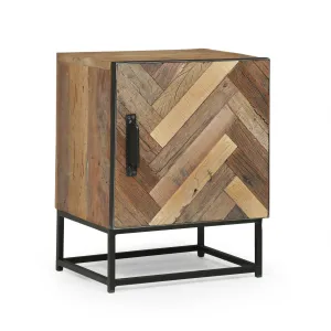 Handcrafted Boho Wooden Nightstand - NH623313 office desk, work desk