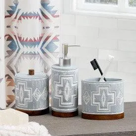Harding Blue Bath Set bathroom accessories, soap dispenser