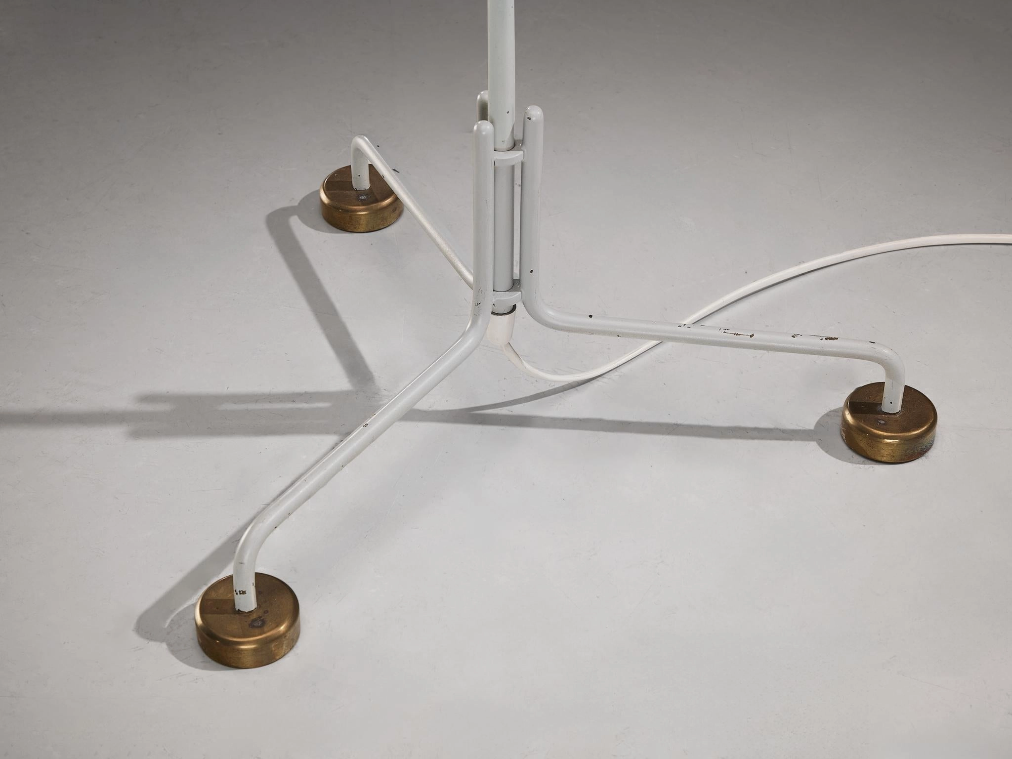 Ilmari Tapiovaara 'Maija the Bee' Floor Lamp with Cane and Brass Details