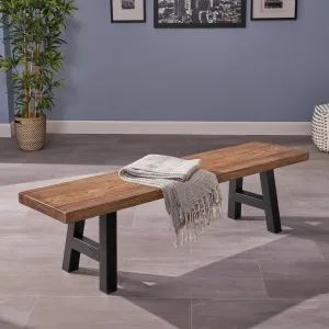 Indoor Light Weight Concrete Dining Bench - NH038303 patio chairs, outdoor seating