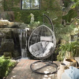 Indoor/Outdoor Hanging Teardrop / Egg Chair (Stand Not Included) - NH695213 patio chairs, outdoor seating